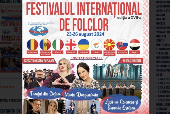 Lupii lui Calacea și Surorile Osoianu, invitați speciali la Festivalul Internațional de Folclor „Doina Covurluiului” de la Galați
